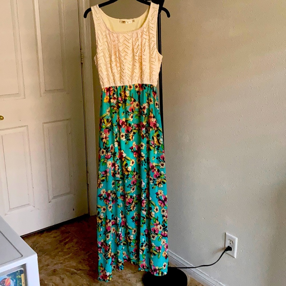 Long flower dress
